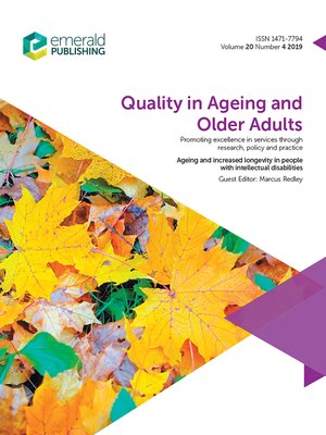 cover image of Quality in Ageing and Older Adults, Volume 20, Number 4
